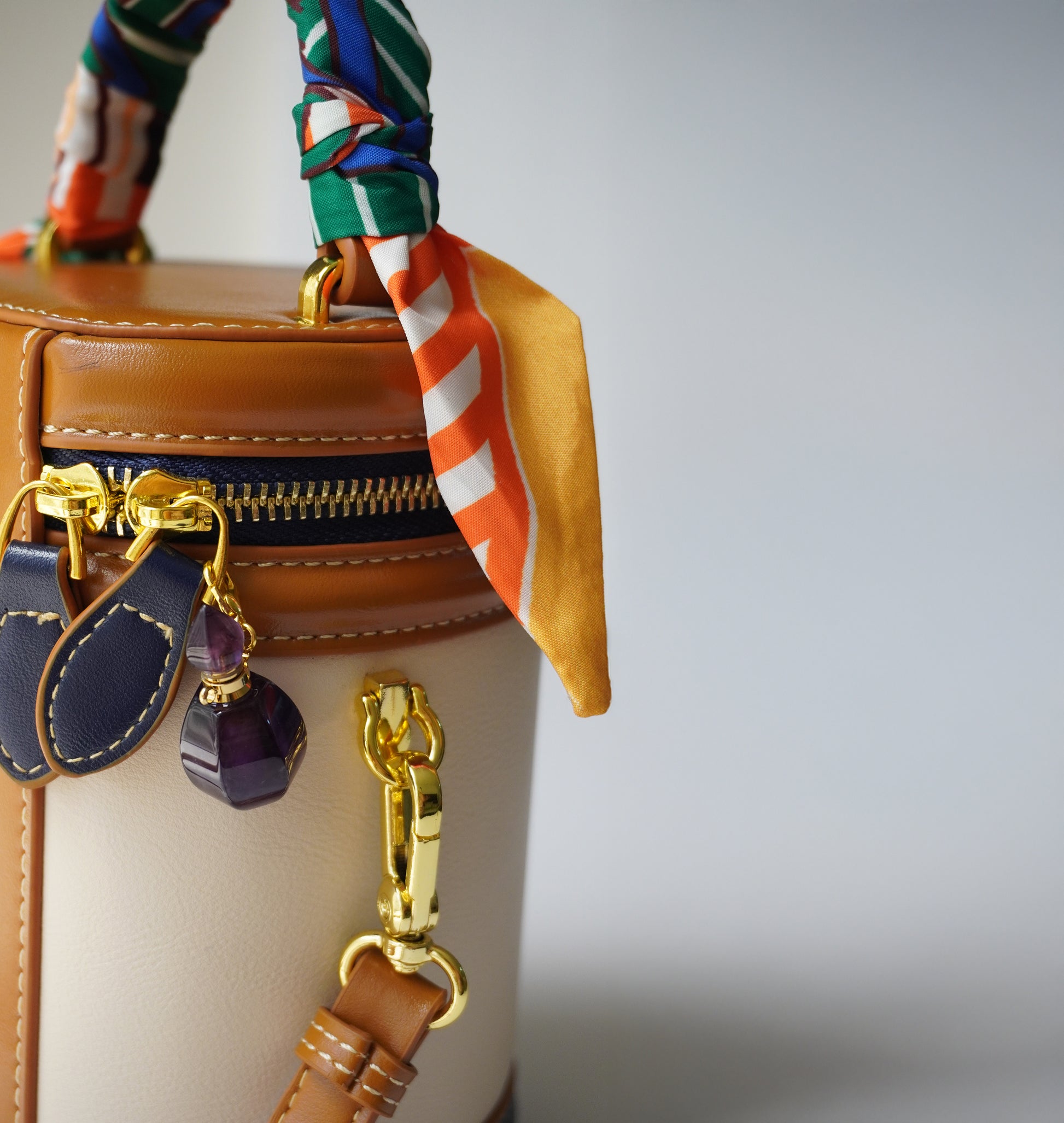 AURELITH Mini Barrel Bag + Gem Charm